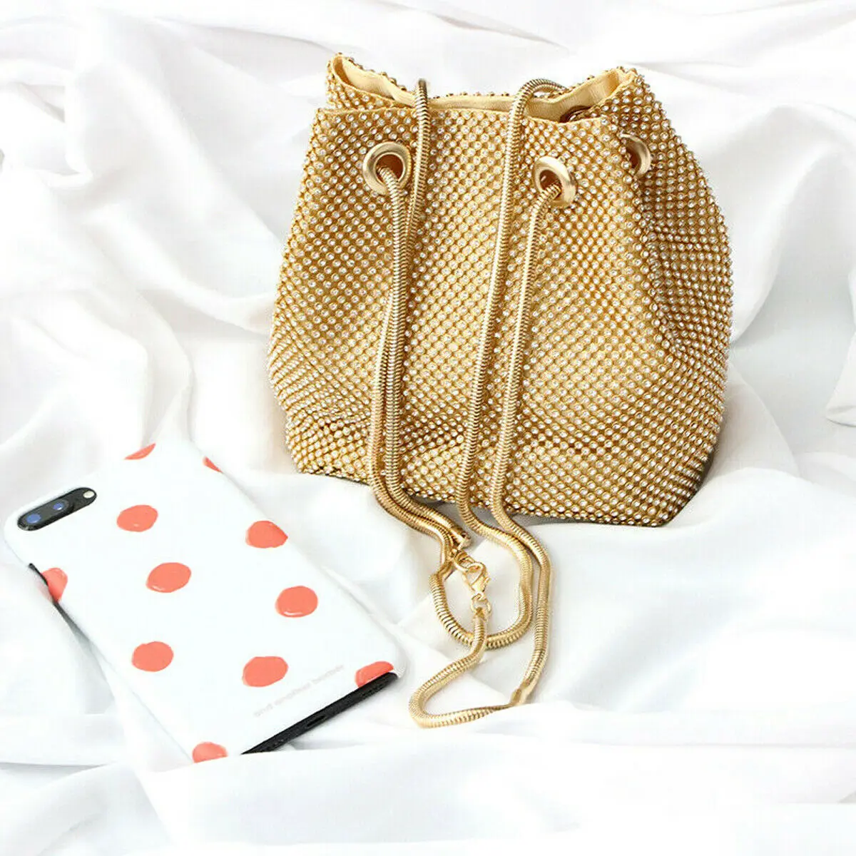 Новая модная большая сумка Стразы со стразами женская вечерняя Банкетная через