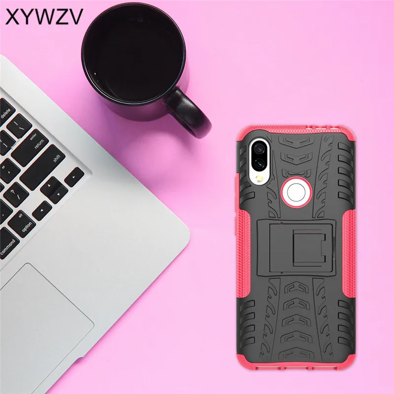 Для Xiaomi Redmi 7 чехол противоударный Броня мягкий силиконовый Жесткий ПК для