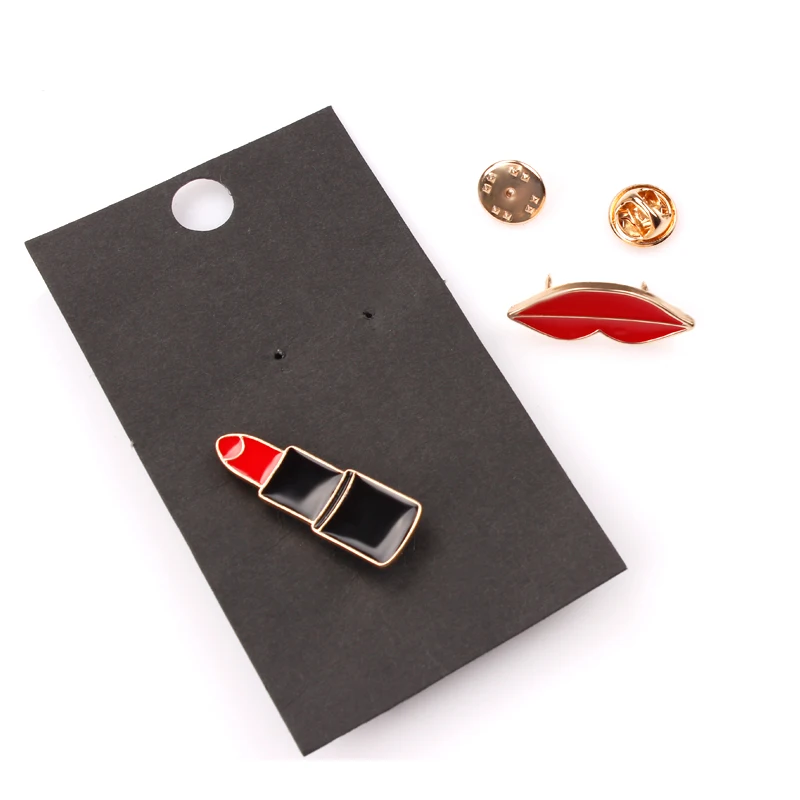 2 шт. Женская металлическая эмалированная помада и красная на кнопках сумка