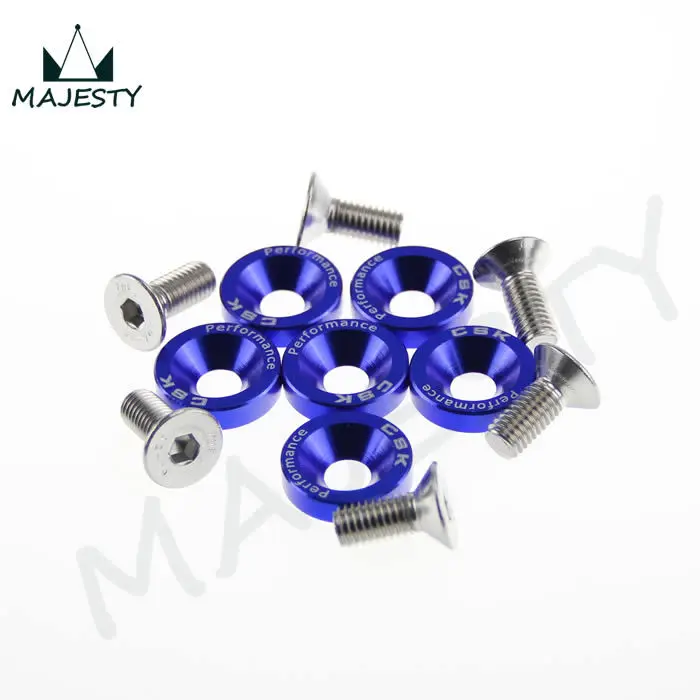 12 шт M8 шестигранные крепежные детали крыло шайба бампер двигателя вогнутые винты