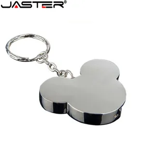 Металлический корпус с Микки-Маусом флеш-диск USB 2,0 4 ГБ 8 ГБ 16 ГБ 32 ГБ 64 ГБ 128 г изготовленным на заказ логосом флеш-накопителей и студенческие подарки Memory Stick 100% реальные Ёмкость