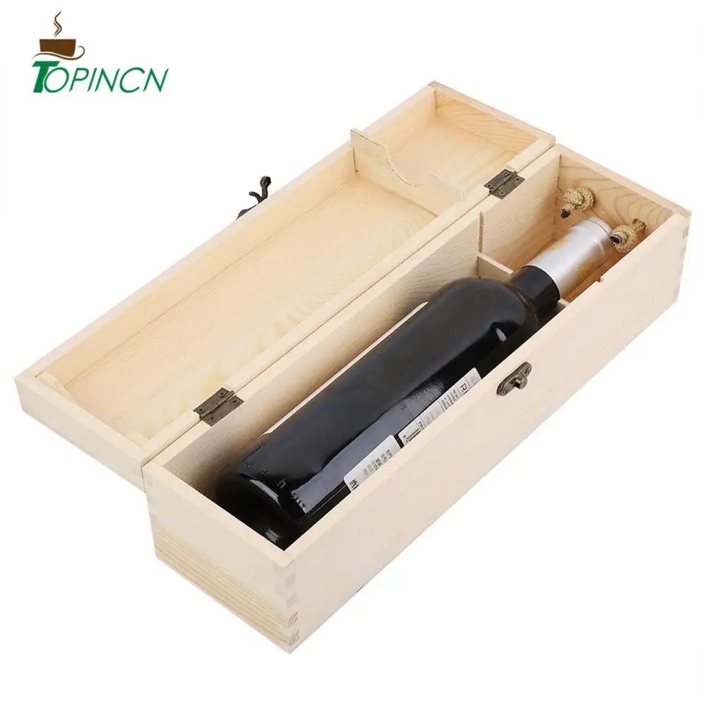 Коробка для вина коробка красного с одной бутылкой деревянная упаковки