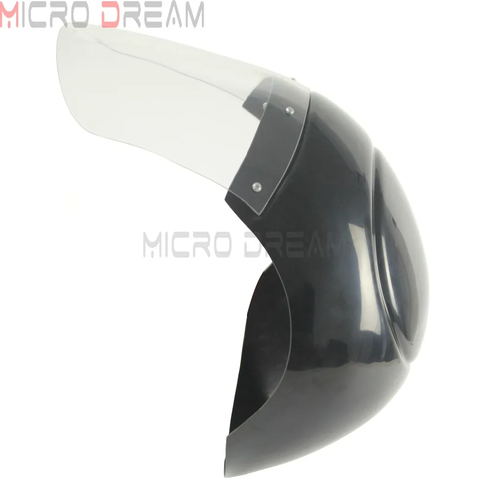 Мотоциклетные Ретро фары обтекатель w/оргстекло лобовое стекло для Triumph Harley Softail