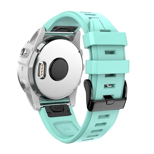 Teal Ремешок для часов Ktab ДЛЯ Fenix 5S Plus, силиконовый спортивный ремешок для часов Fenix 5S/Fenix 5S Plus, силиконовый быстросъемный, легко подходит 20 - Цвет: Teal