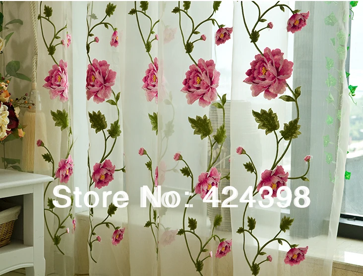 Современные прозрачные Занавески в китайском стиле вышитые оконные шторы для