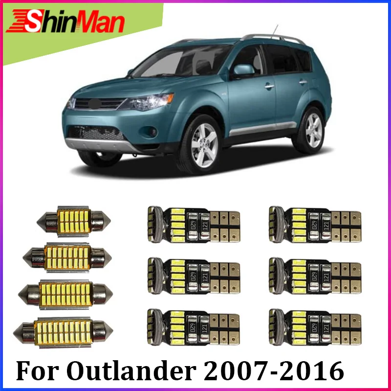 ShinMan 4x светодиодные Автомобильные фары внутренние для Mitsubishi Outlander комплект