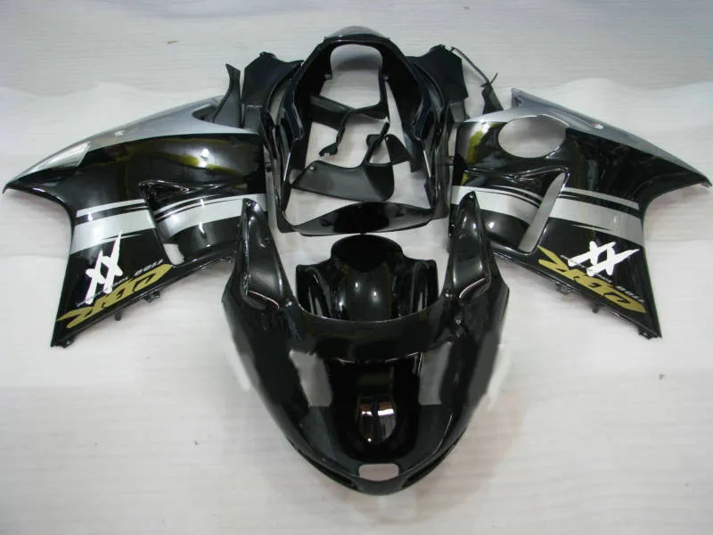 

Комплект обтекателей под давлением для H CBR1100XX 97 00 02 03 CBR1100 XX 1997 2000 2003 ABS черные Серебряные обтекатели