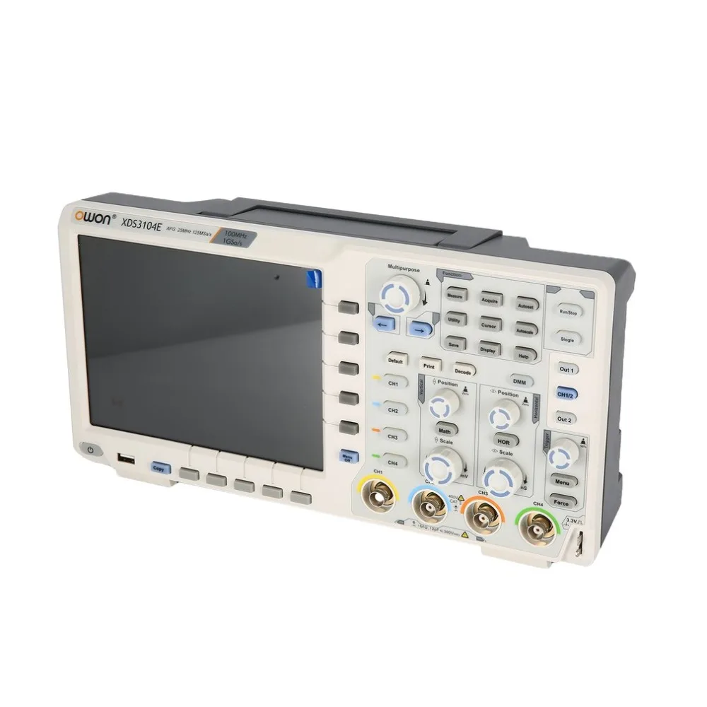 OWON XDS3104E четыре канала глубокой памяти ЖК дисплей цифровой осциллограф Scopemeter Scope