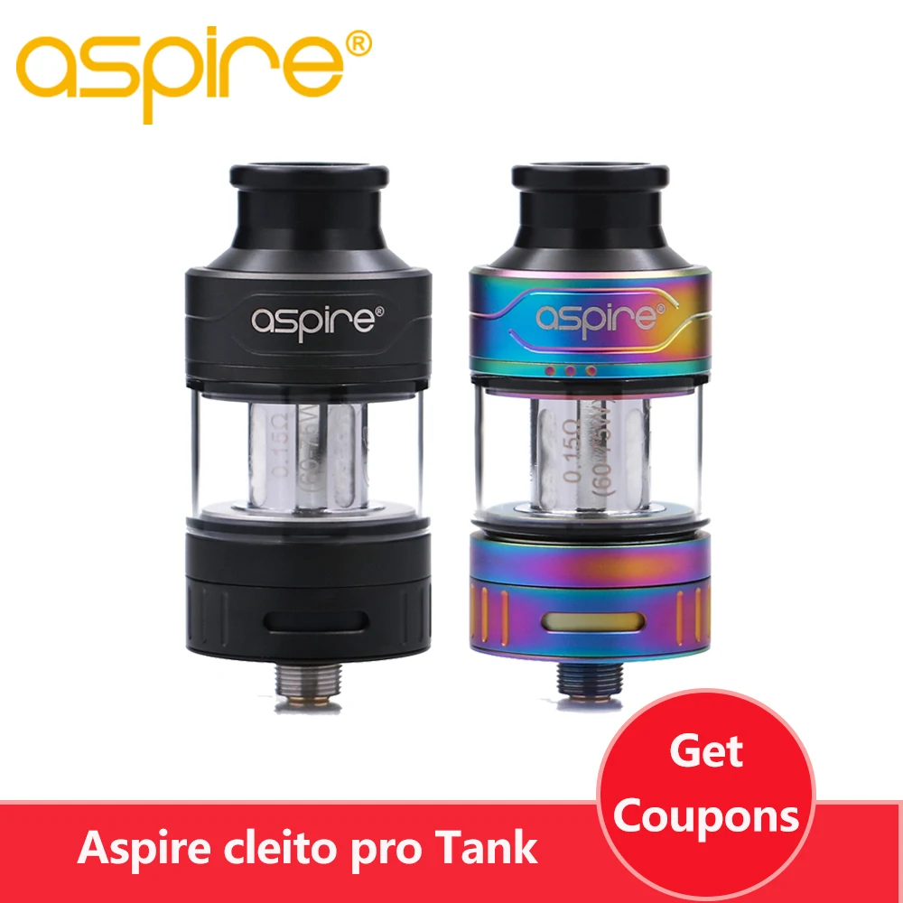 Оригинальная электронная сигарета Aspire cleito pro Tank Atomizer 3 мл Vape испаритель подходит