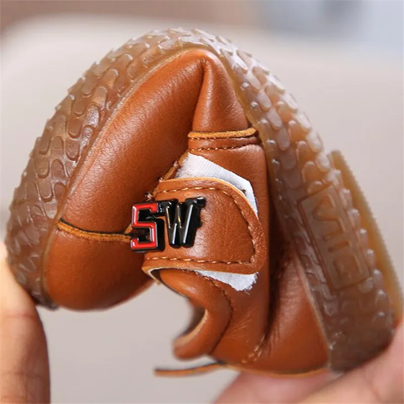 

New Spring Summer Autumn Kids Shoes For Boys Girls British Style Children's Casual Sneakers PU Leather Fashion Performance Shoes