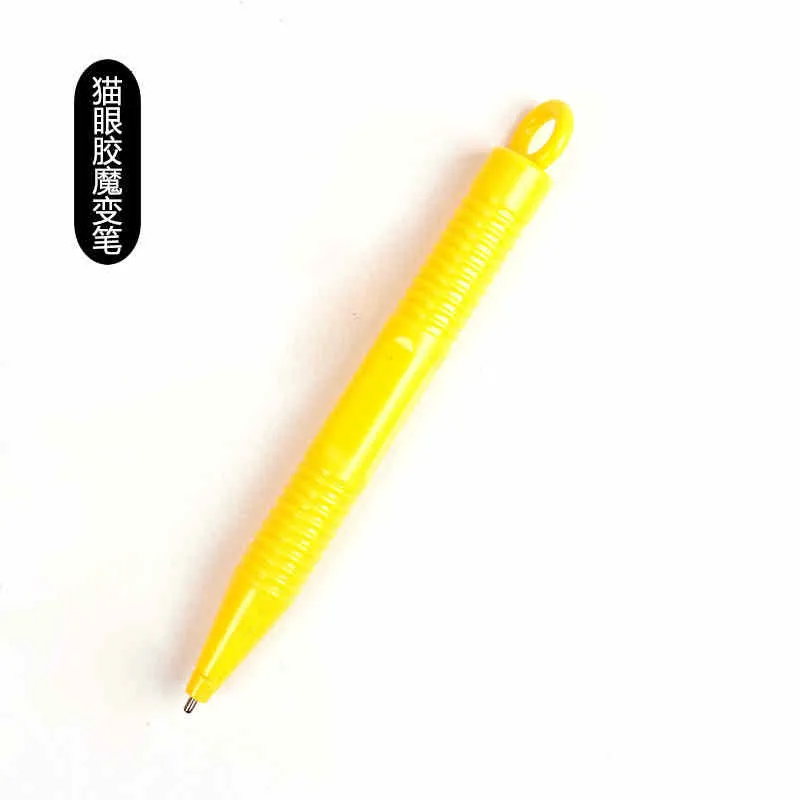 1 шт. Желтая Магнитная ручка кошачий глаз для дизайна ногтей|nail tools|magic nailnail printer |