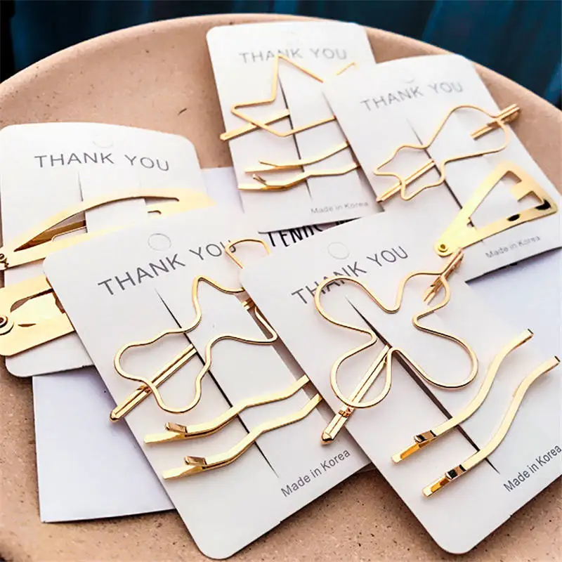 Новые модные женские заколки для волос в форме кошки золотого цвета