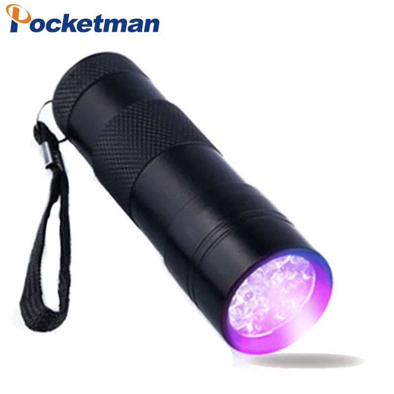 Мини 9 Светодиодный УФ фонарик Ультрафиолетовый светодиодный маркер с