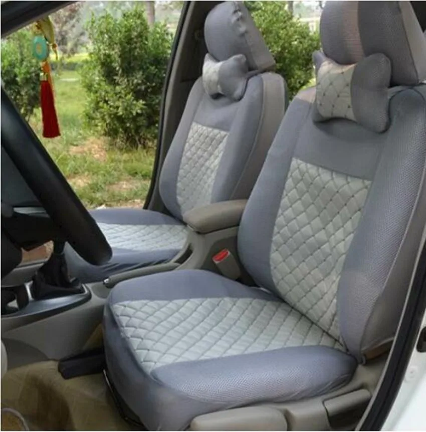 

Customized For 8seats Cars Emulation Silk Seating Car Cover Front Middle Rear Rear Backrest Professional Custom Seat Covers