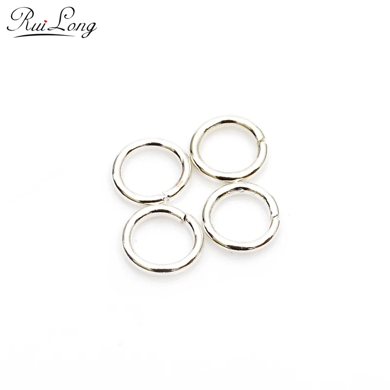 200 шт./лот 6 мм Оптовая Продажа петли металлические серебряные/Золотые/Родиевые