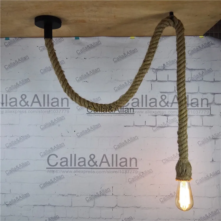 Винтажная люстра D25mm промышленная лампа Эдисона в американском стиле длина 1/3