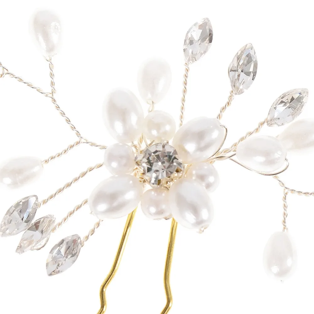 2017 Свадебные Женские аксессуары для волос Зажимы Романтический Кристалл