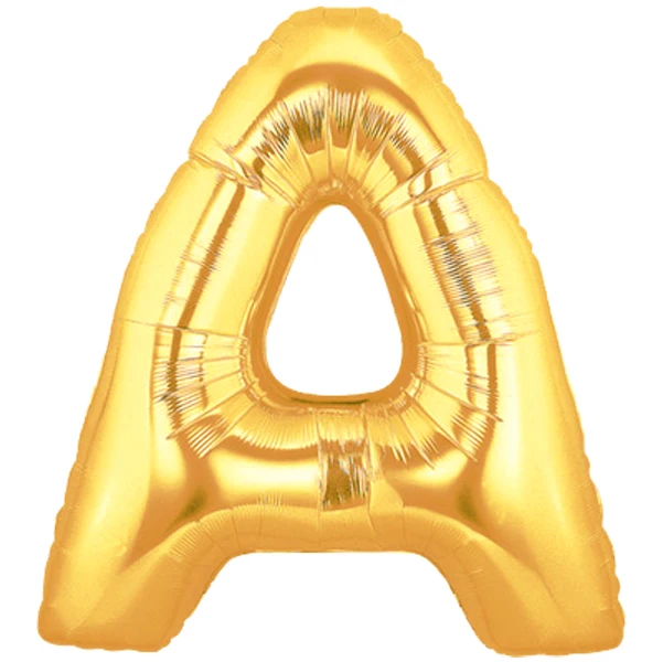 Большие алюминиевые гелиевые шары с буквами из золотой фольги 30 дюймов|supplies