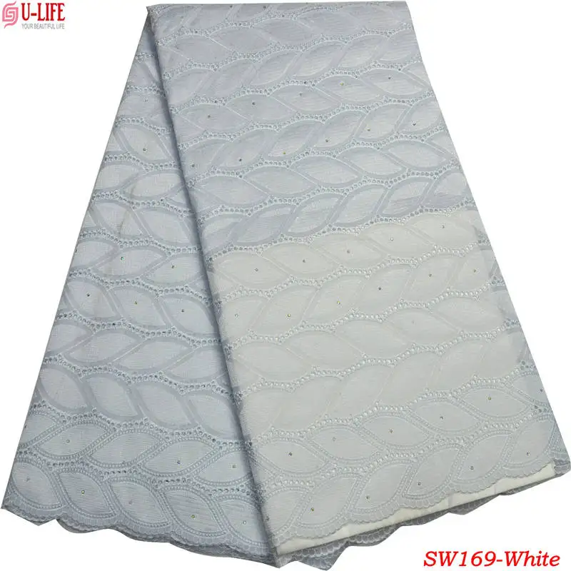 African Swiss Voile Lace High Quality Wedding Dresses Fabric 5 Yards 100% Cotton for women SW-169 | Дом и сад