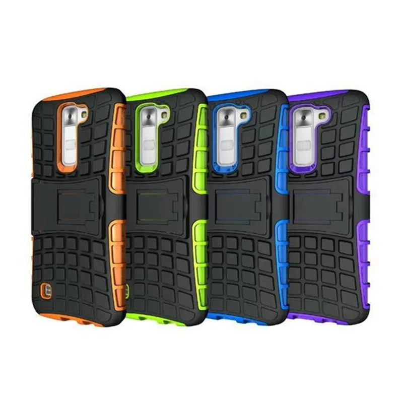 Горячая Распродажа чехол для LG K7 K 7 телефона 2in1Dual Layer Kickstand Heavy Duty Armor