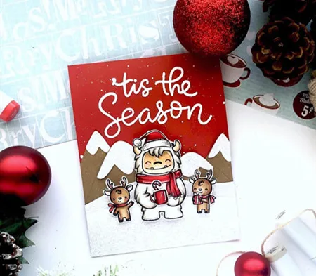 TPP прекрасный снег Монстр чистые резиновые штампы/Дети прозрачные штампы и для