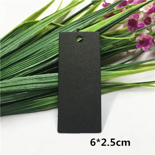 6x2.5cm black 50 шт крафт-бумага прекрасный коричневый подарок навесные лейблы карты круглые и Т-образные Популярные сообщения Примечание имя карточка ручная работа креативные бирки карты - Цвет: 6x2.5cm black