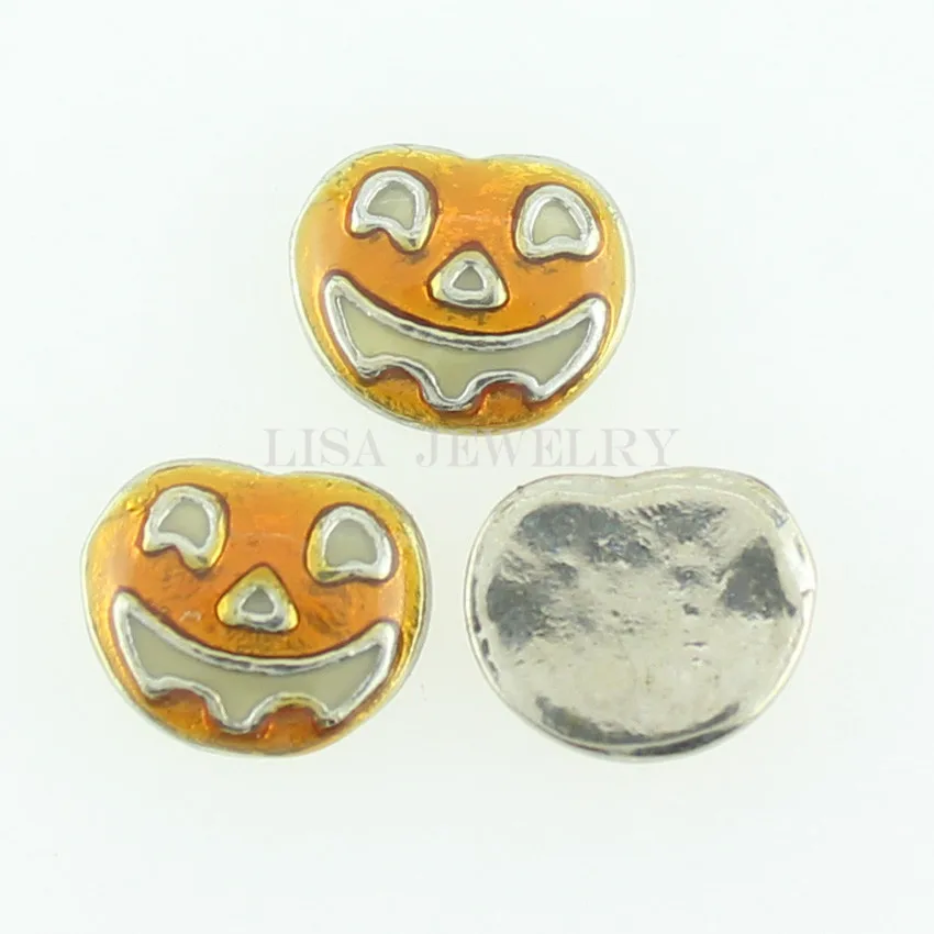 Подвеска в виде тыквы на Хэллоуин Плавающие Подвески с памятью украшения для