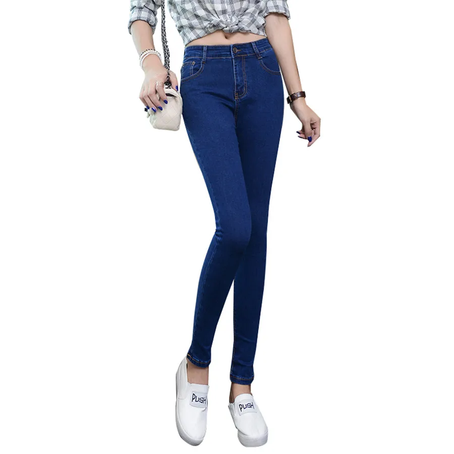 Мягкие Стрейчевые женские джинсы BF ковбойские джинсовые брюки с высокой талией