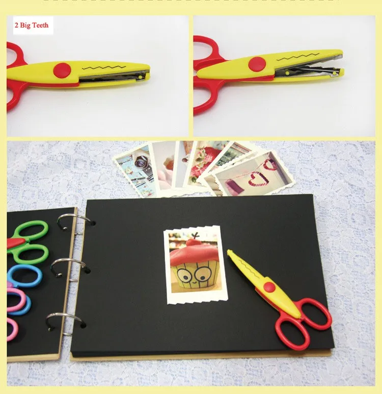 Laciness Zig Zag Студенческая детская бумага pinking scissor скрапбук фотоальбом Сделай Сам срезной ручной работы срезной креативный дневник ремесло