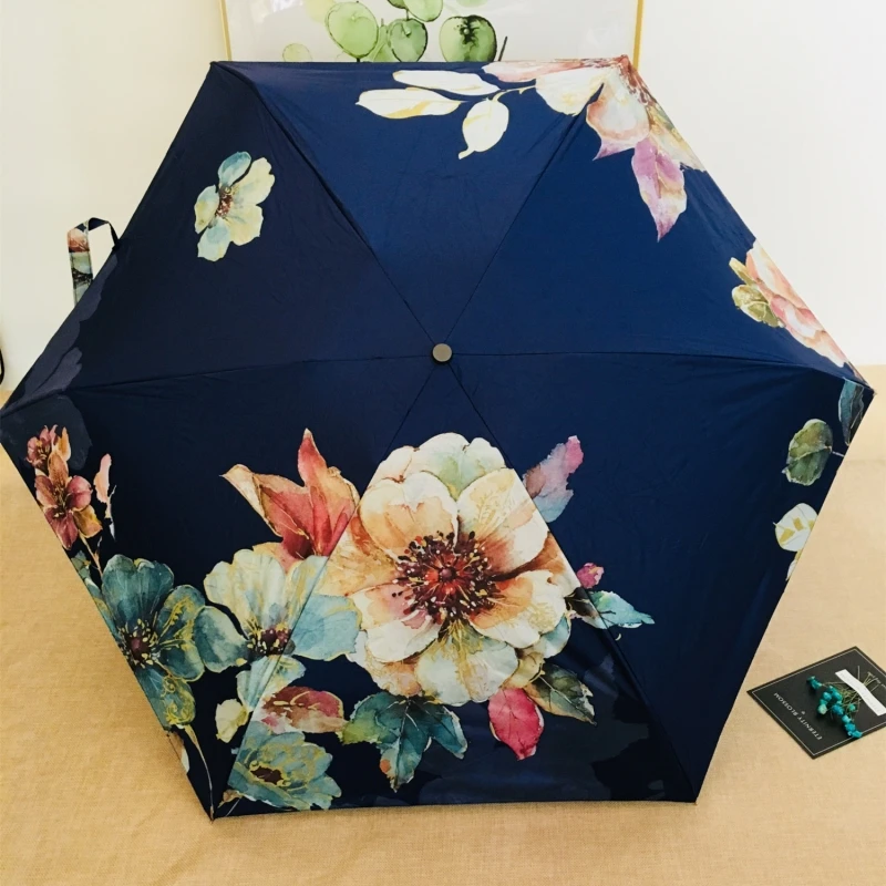 Качественный Мини Карманный Зонт для женщин солнечный и дождливый мини Модные