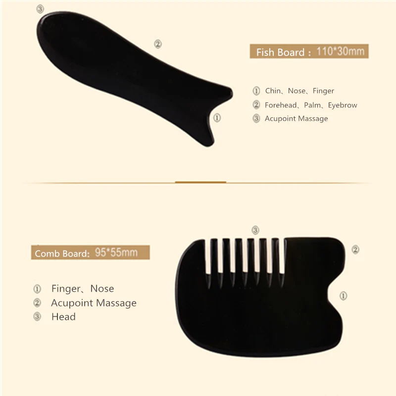 5 шт./компл. Gua Sha Board инструмент для массажа тела Guasha акупунктуры очищающий