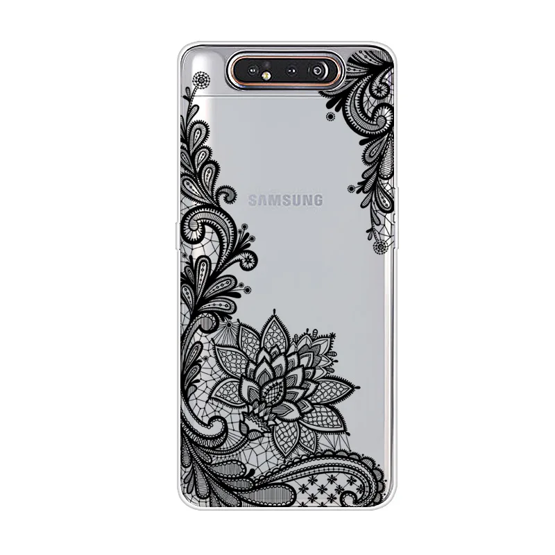 8 Для samsung A80 чехол с животным Мягкий ТПУ Прозрачный бампер чехол для samsung Galaxy A80 Силиконовая задняя крышка для телефона Capas A 80 A805 A805F - Цвет: 8