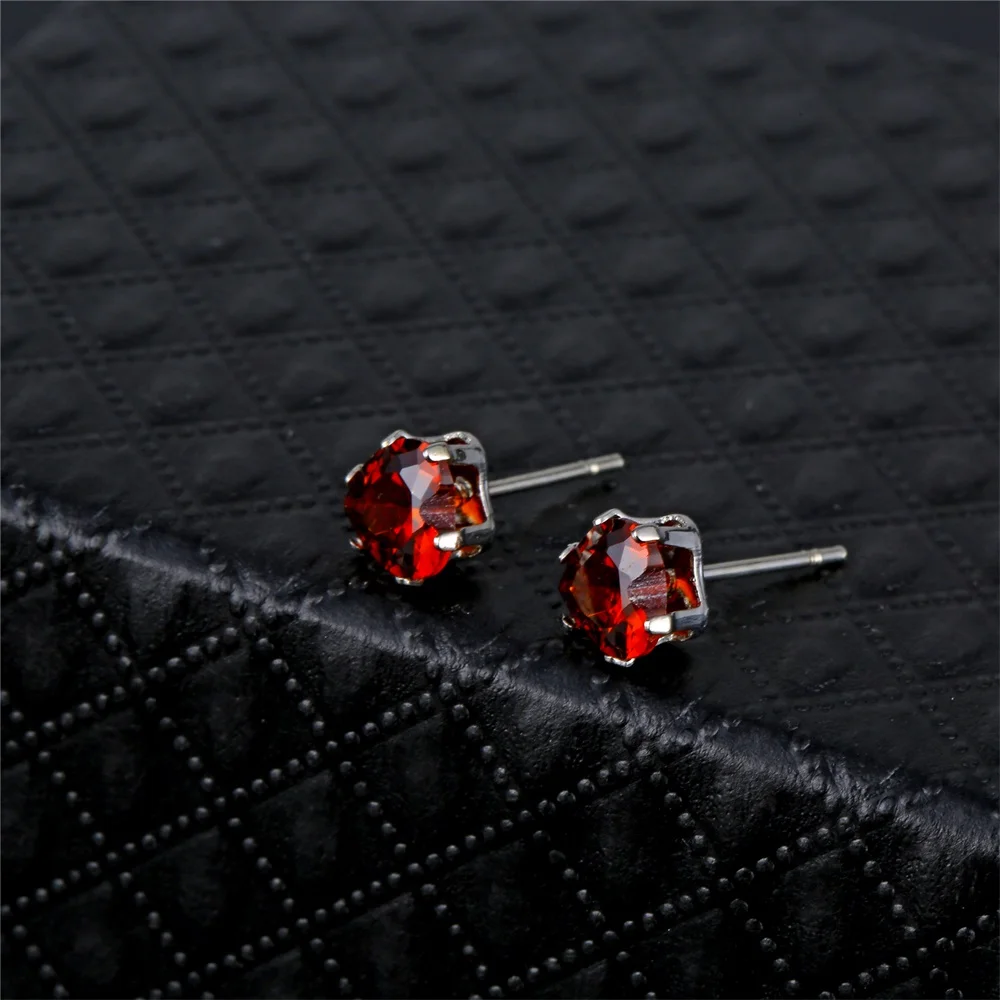 3 пары/партия 6 мм Симпатичные серьги-гвоздики для Для женщин английская булавка с