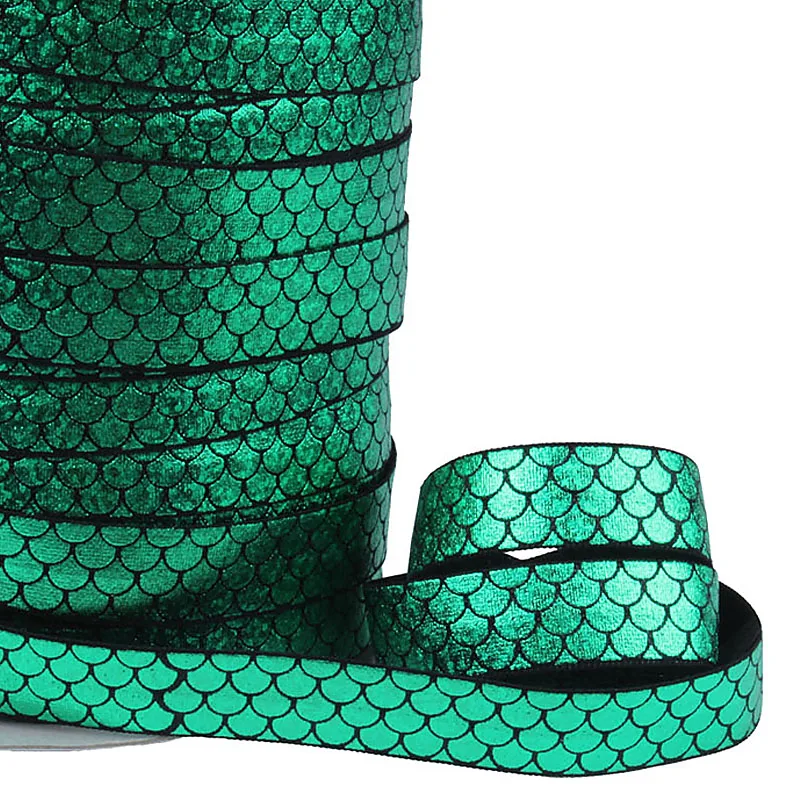 (100 ярдов/партия) Лента Флора зеленая Русалочка весы лазерный foe лента голограмма