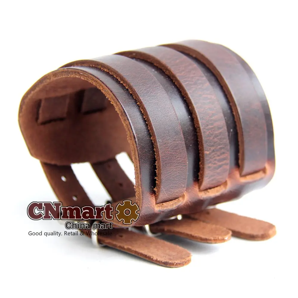 2015 Unisex Women Genuine Leather Bracelet Men Wristband Cuff Bracelets Bangles Best Friend Gift Hot Sale DL2010 | Украшения и