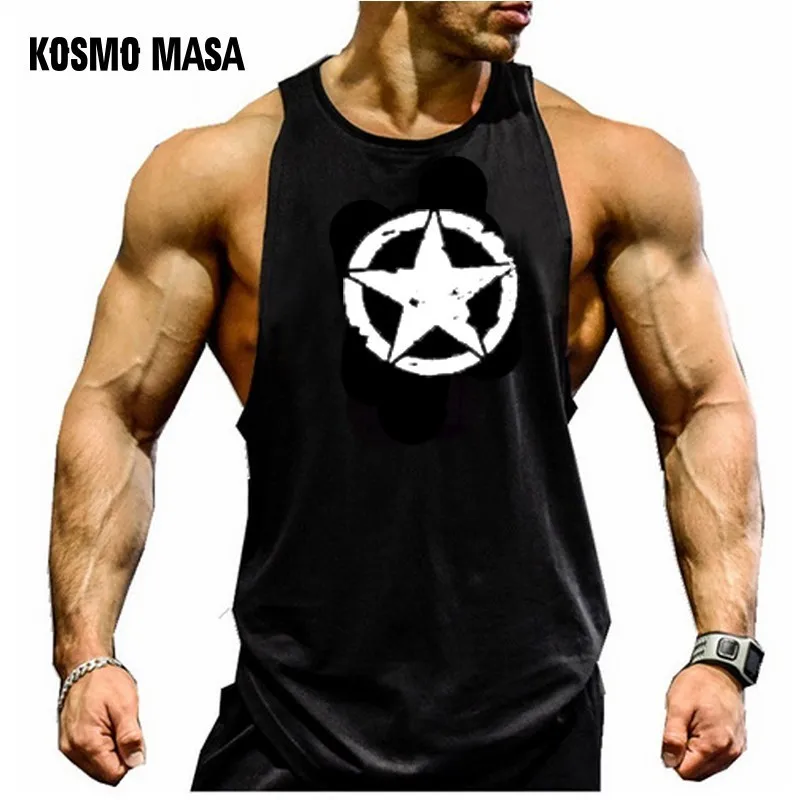 Космо MASA 2018 из хлопка Одежда с овальным вырезом Топ на бретелях для Для мужчин