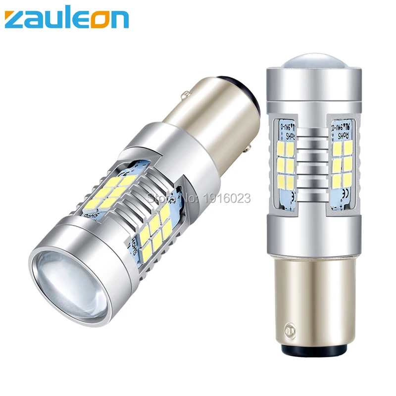 Zauleon 2 шт. S25 1156 1157 BAY15D BA15S Белый 810 люменов DRL светодиодный задний свет тормозные Strop