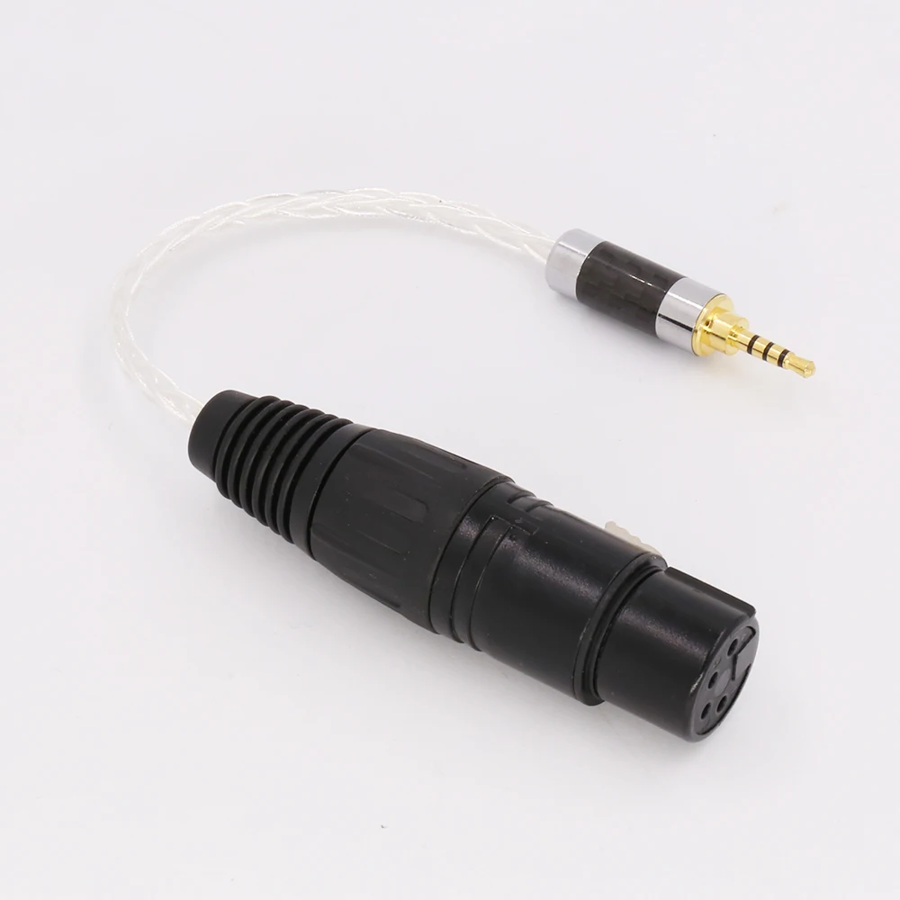Кабель-переходник для наушников 2 5 мм 4-контактный разъем XLR Aux TRRS 7n OCC медный