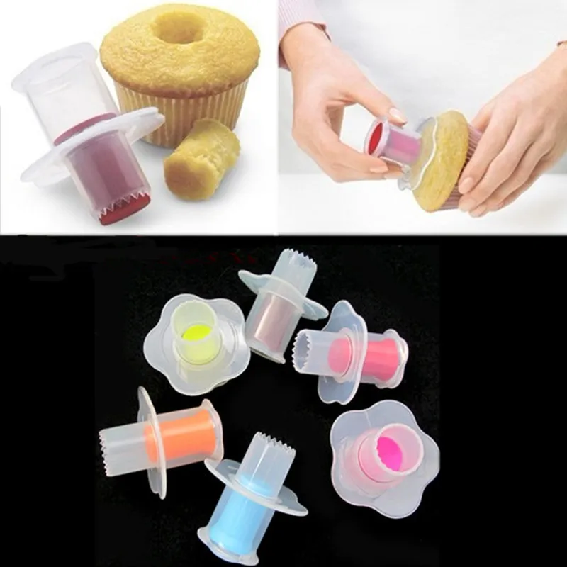 Распродажа кухонный торт для удаления сердцевины Плунжер кексов корер резак