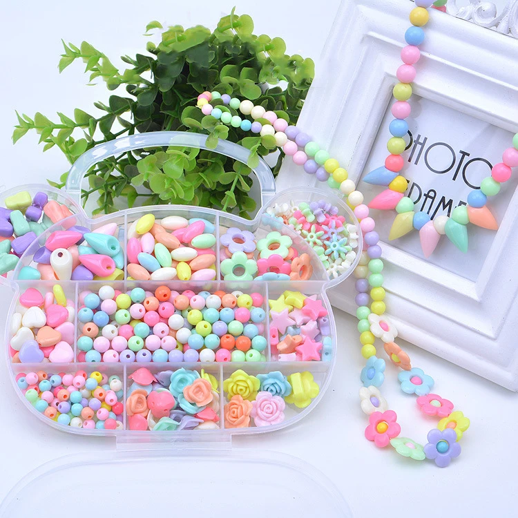 Beads Toys Girl Handmade Wear Necklaces Bracelets Educational Jewelry Making Children Creative Gift | Игрушки и хобби