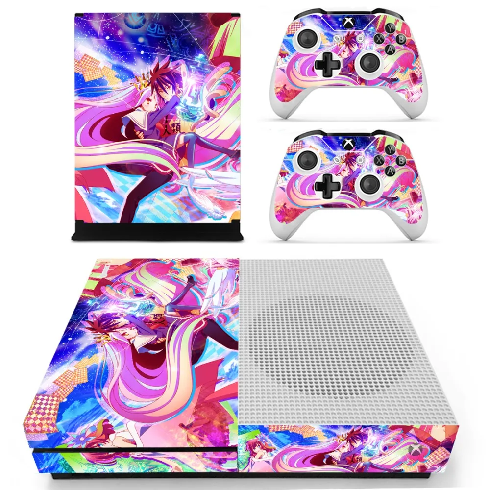 Аниме милая девушка без игры жизни Наклейка для консоли Xbox One S и контроллеров