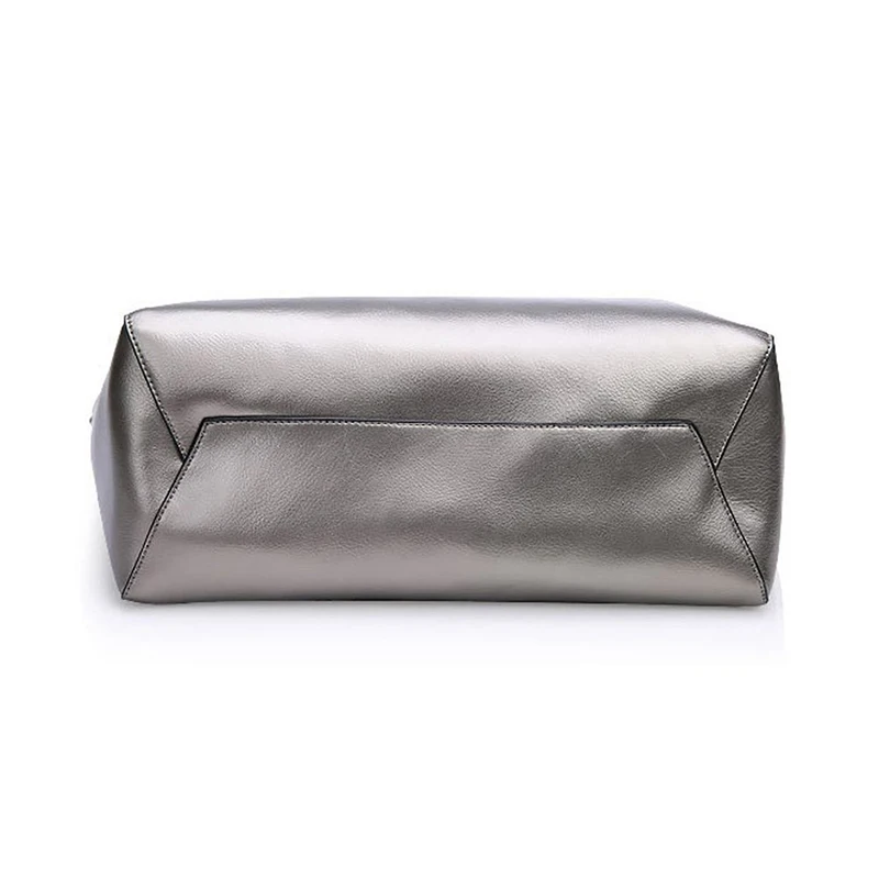 Роскошные женские дизайнерские Сумочка Серебряный портативный ведро дамы tote SAC