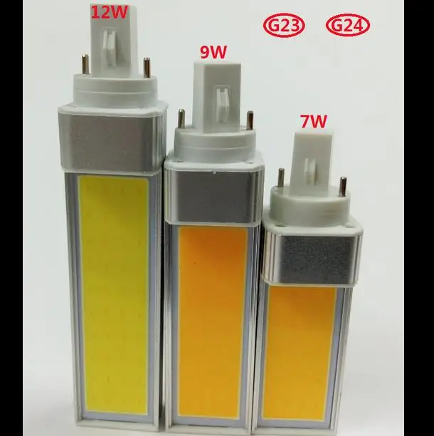 Новая супер яркая светодиодная лампа COB E27 G24 7 Вт 9 12 светодиодный прожектор AC85 265V