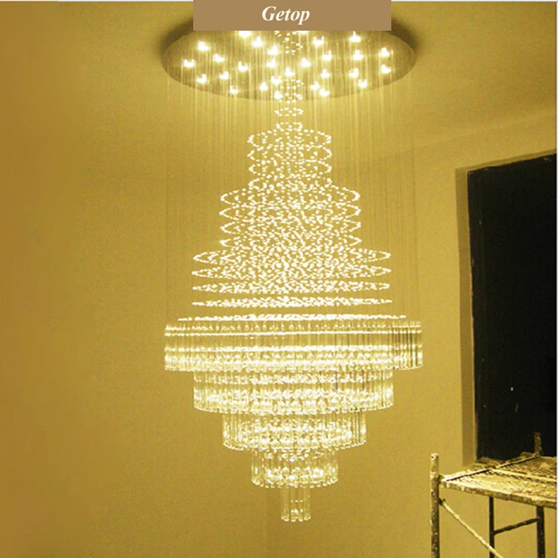 T большая круглая подвеска свет для отелей моллов инженерных дома гостиной