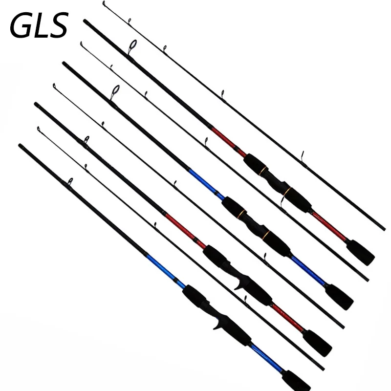 Сверхлегкая карбоновая спиннинговая Удочка с 2 секциями м действия 6 12 г вес