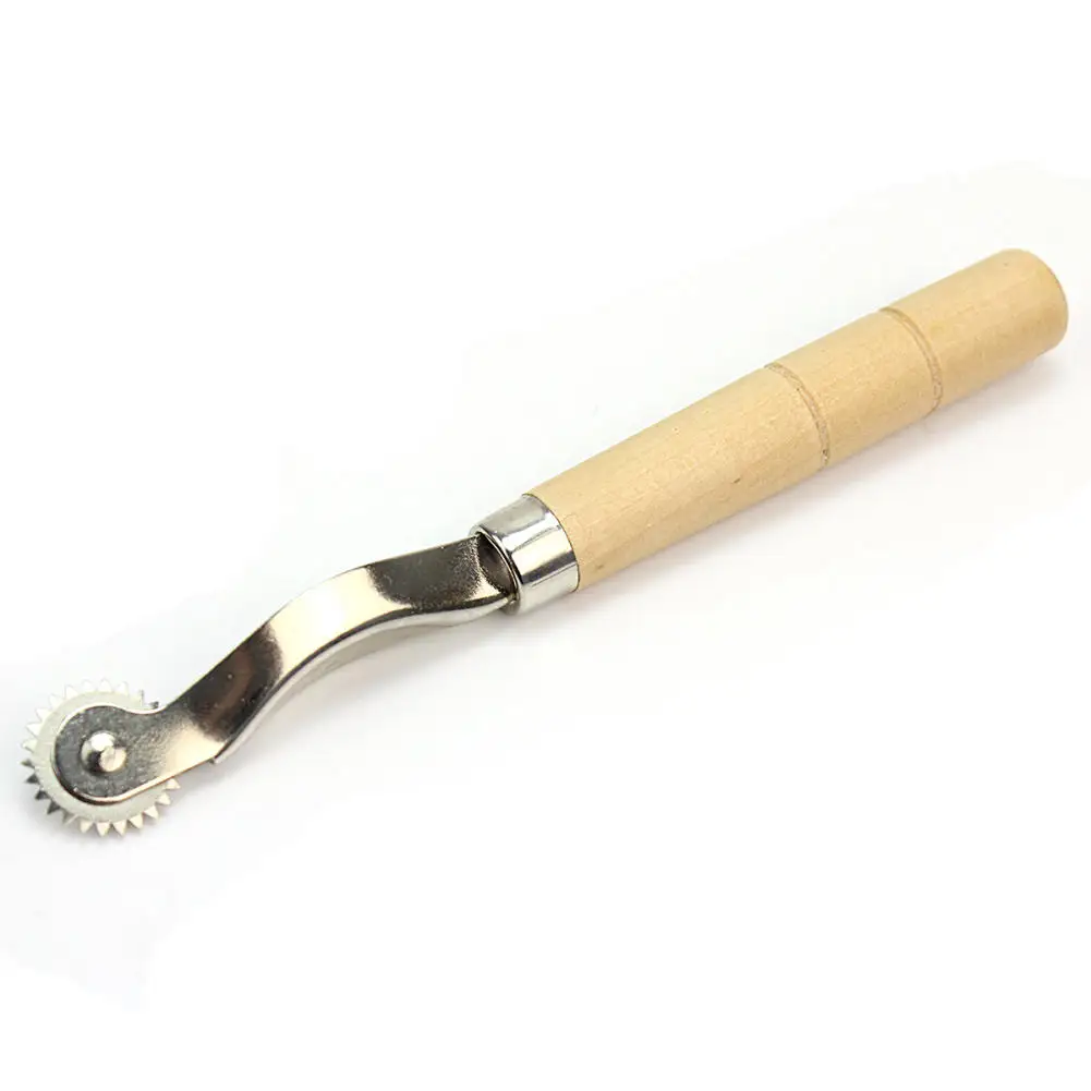 Практичная кожаная ткань Serrate зуб портной стежок Маркер Трассировка колеса пошив