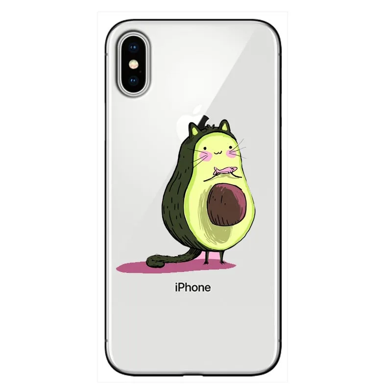 Чехол для телефона avocado iPhone 6 6S Plus 5 11 11PRO MAX SE 7 8 7Plus X XR мягкий силиконовый защитный