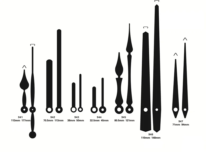100 наборов металлические иглы для часов разные стили|Настенные часы| |