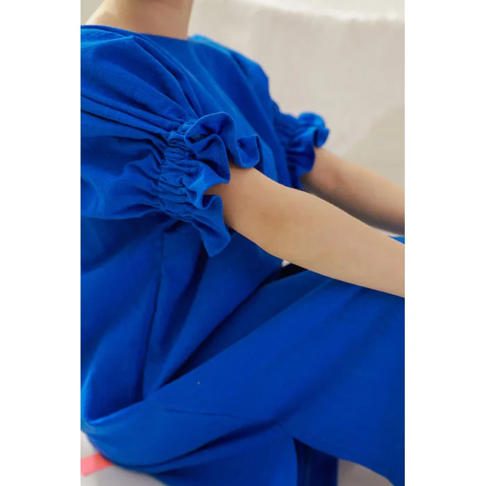 Girls dress summer new Korean version loose for children clothes kids v-neck 100% cotton teens 4-16Y ws470 | Детская одежда и