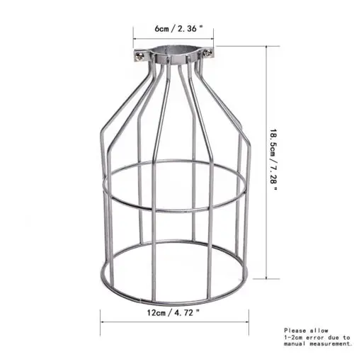 Серебряный Промышленных Ретро Винтаж гладить лампы клетке EDISON ЛАМПЫ зажим на